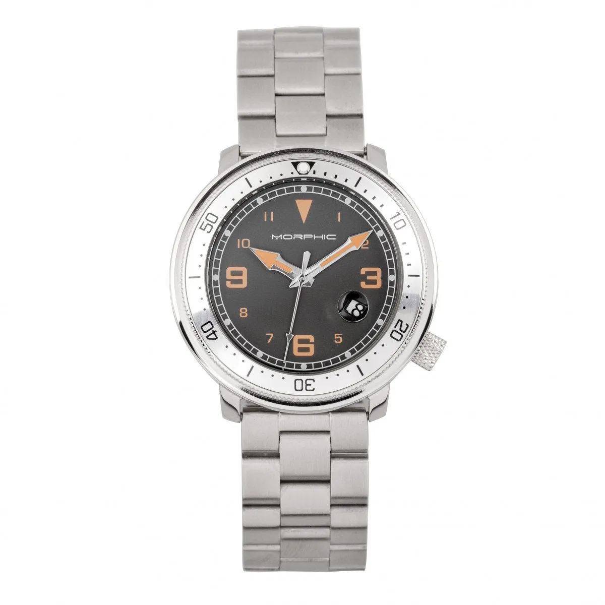 Morphic M74 Series Bracelet Watch w/Magnified Date Display