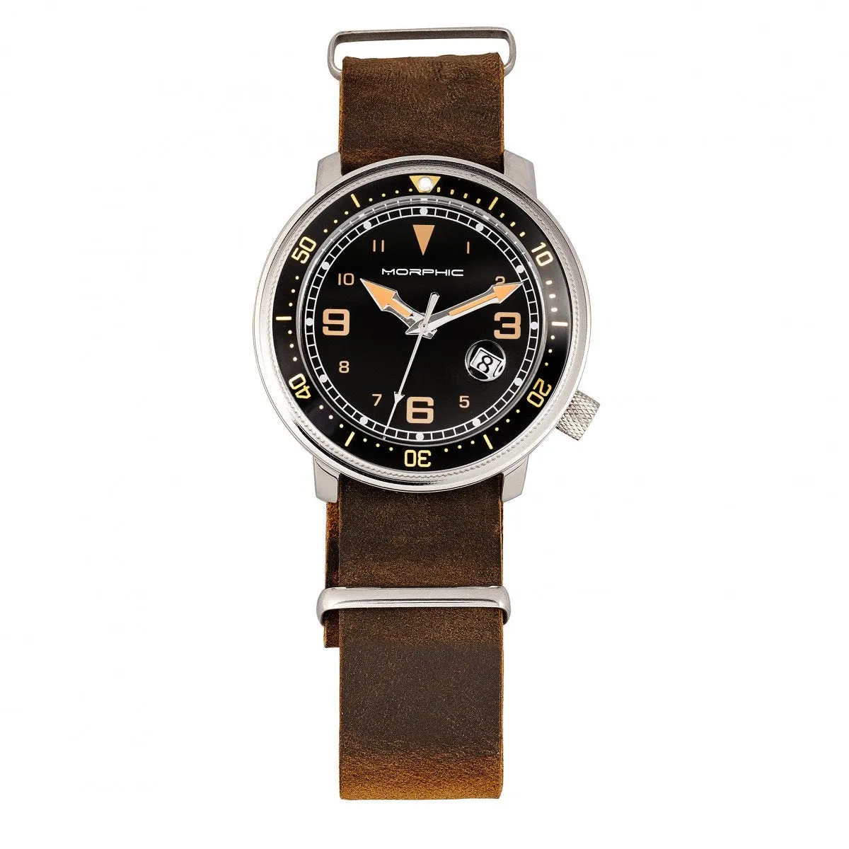 Morphic M74 Series Bracelet Watch w/Magnified Date Display