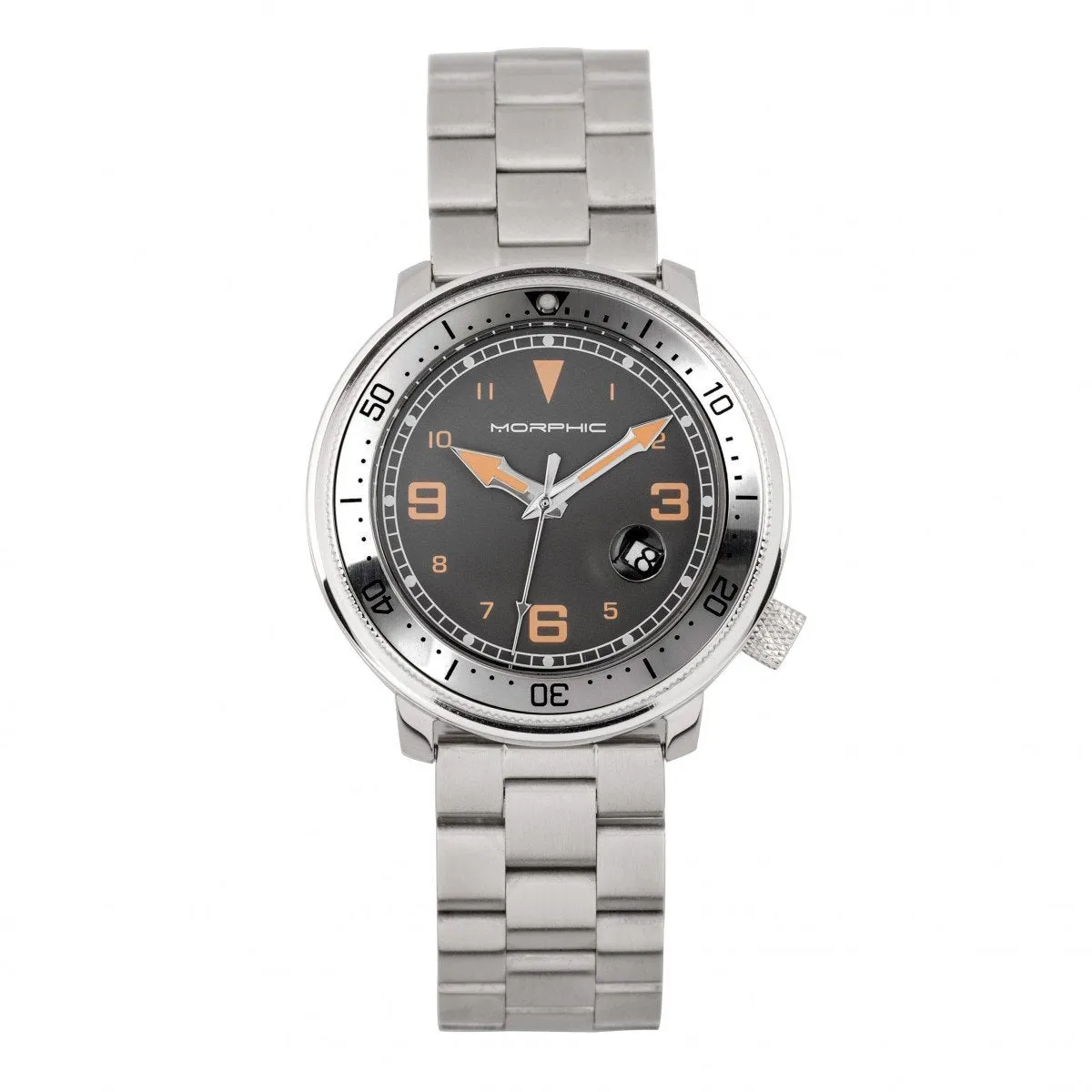 Morphic M74 Series Bracelet Watch w/Magnified Date Display