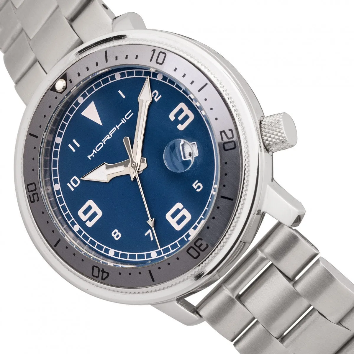 Morphic M74 Series Bracelet Watch w/Magnified Date Display