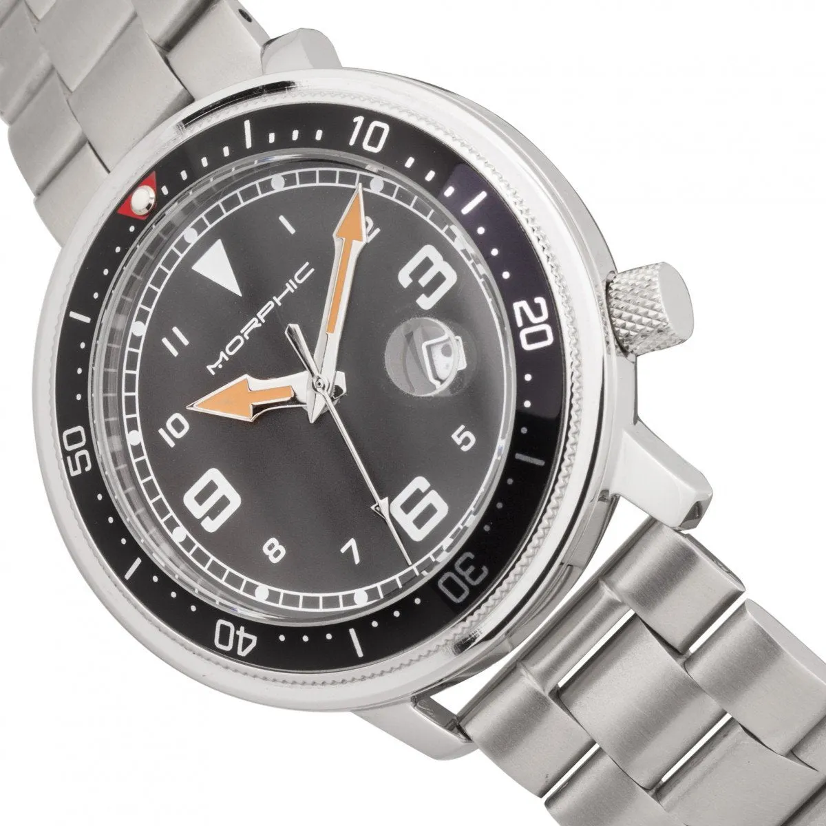 Morphic M74 Series Bracelet Watch w/Magnified Date Display