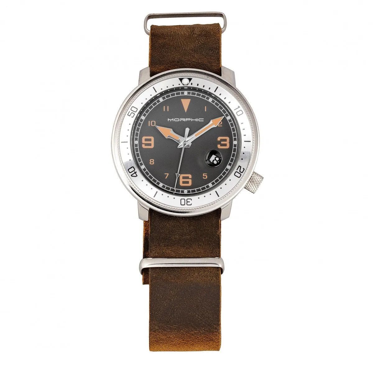 Morphic M74 Series Bracelet Watch w/Magnified Date Display