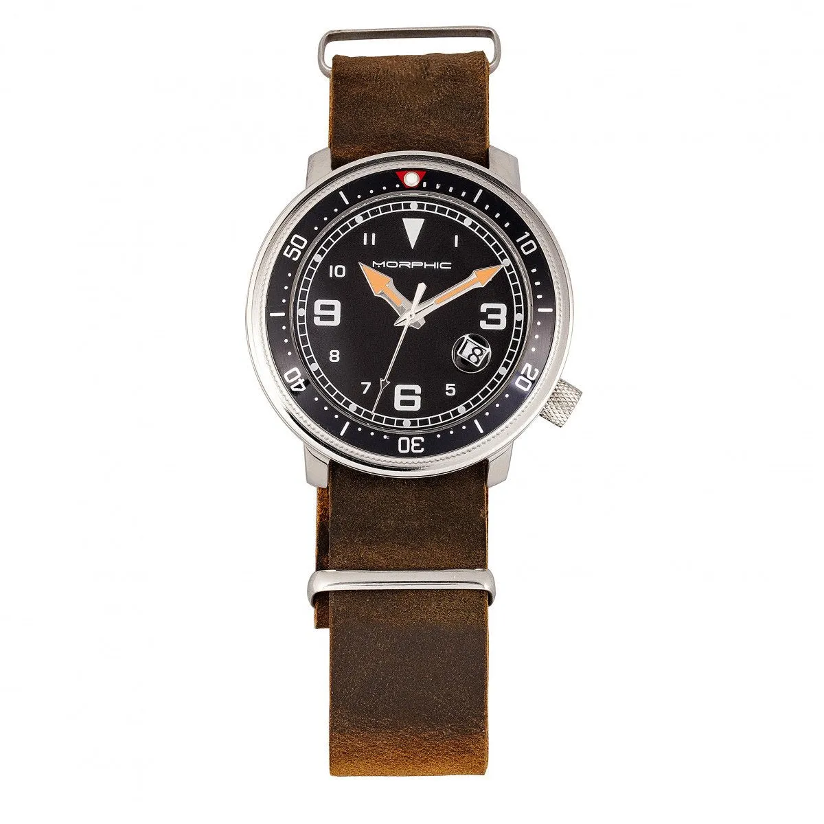 Morphic M74 Series Bracelet Watch w/Magnified Date Display