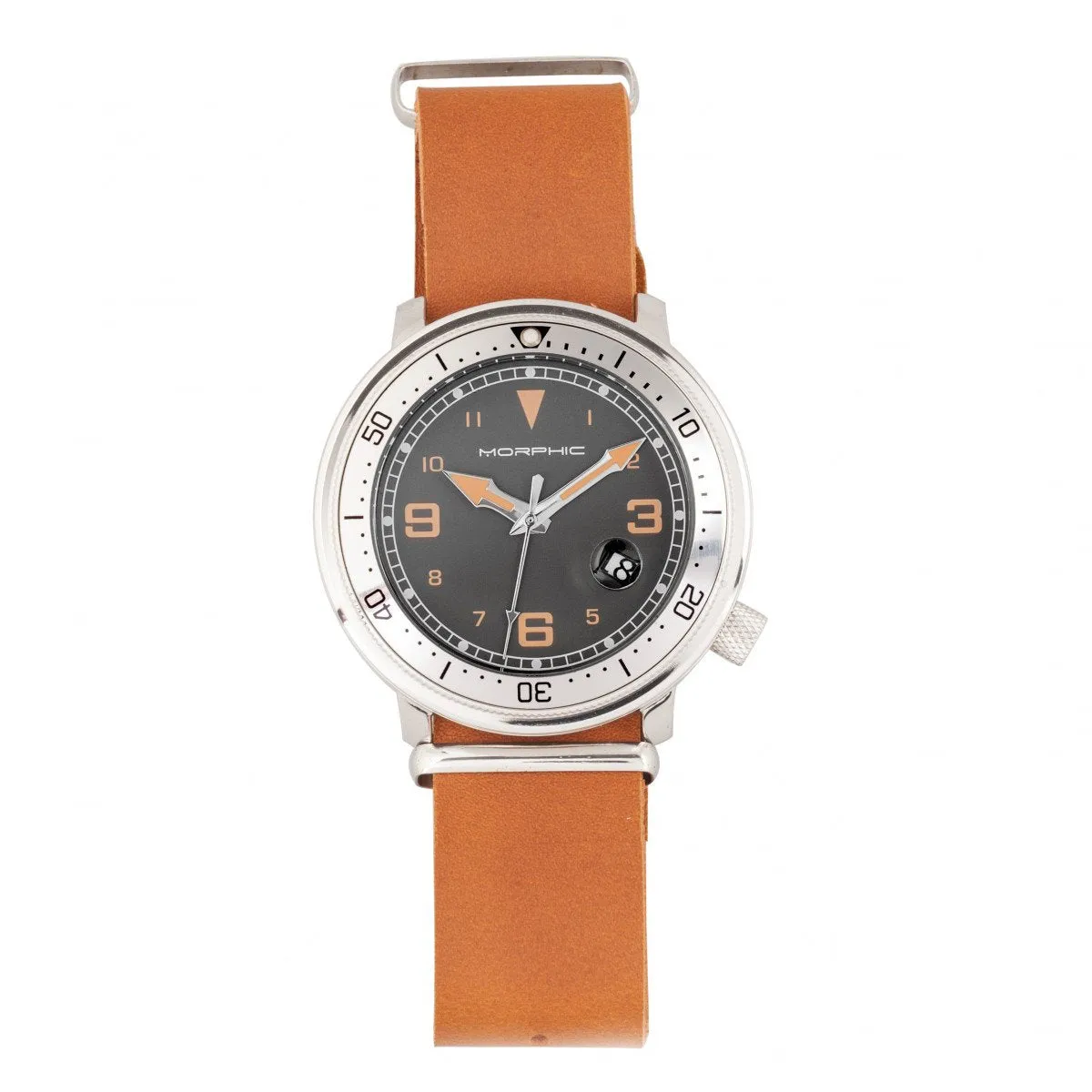 Morphic M74 Series Bracelet Watch w/Magnified Date Display