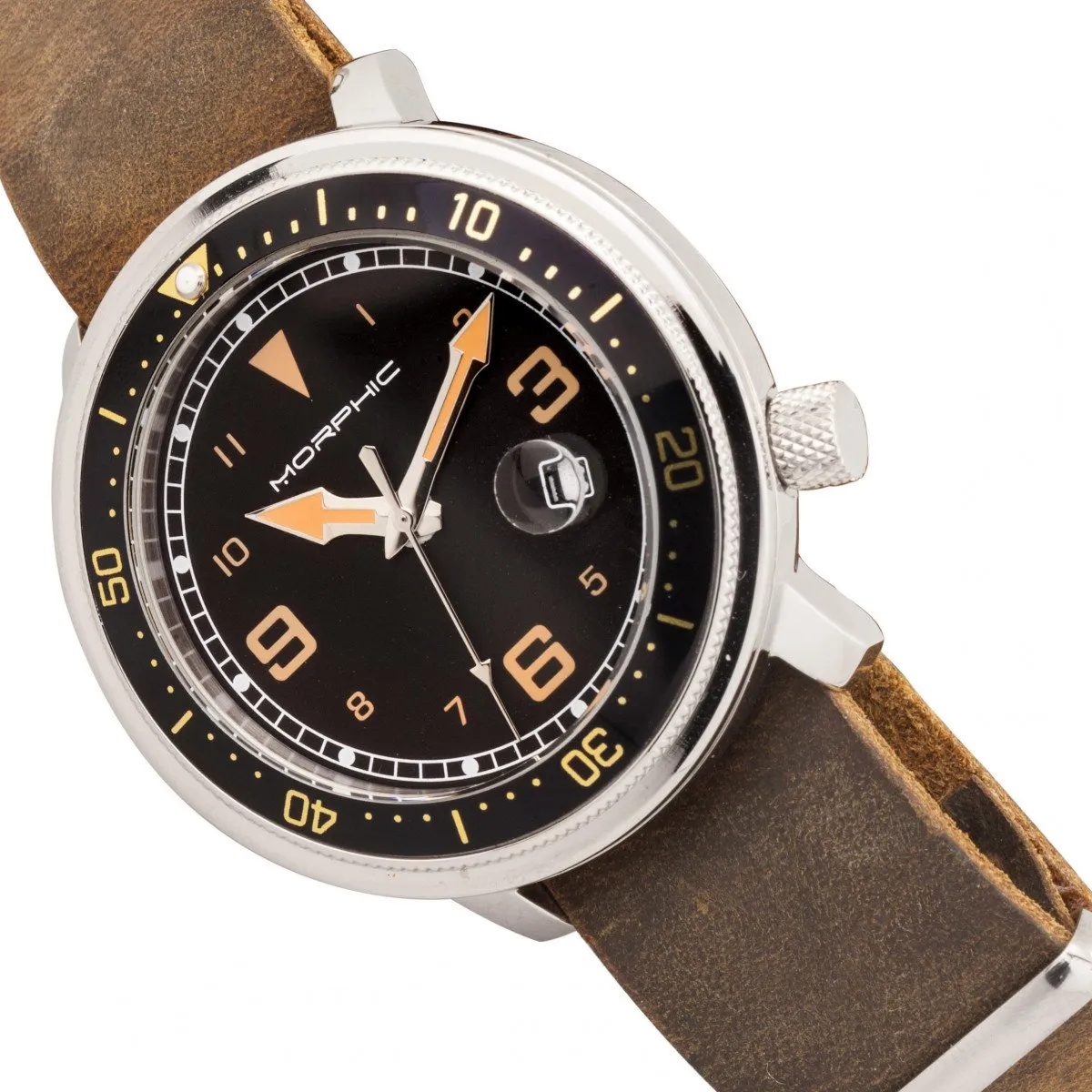Morphic M74 Series Bracelet Watch w/Magnified Date Display