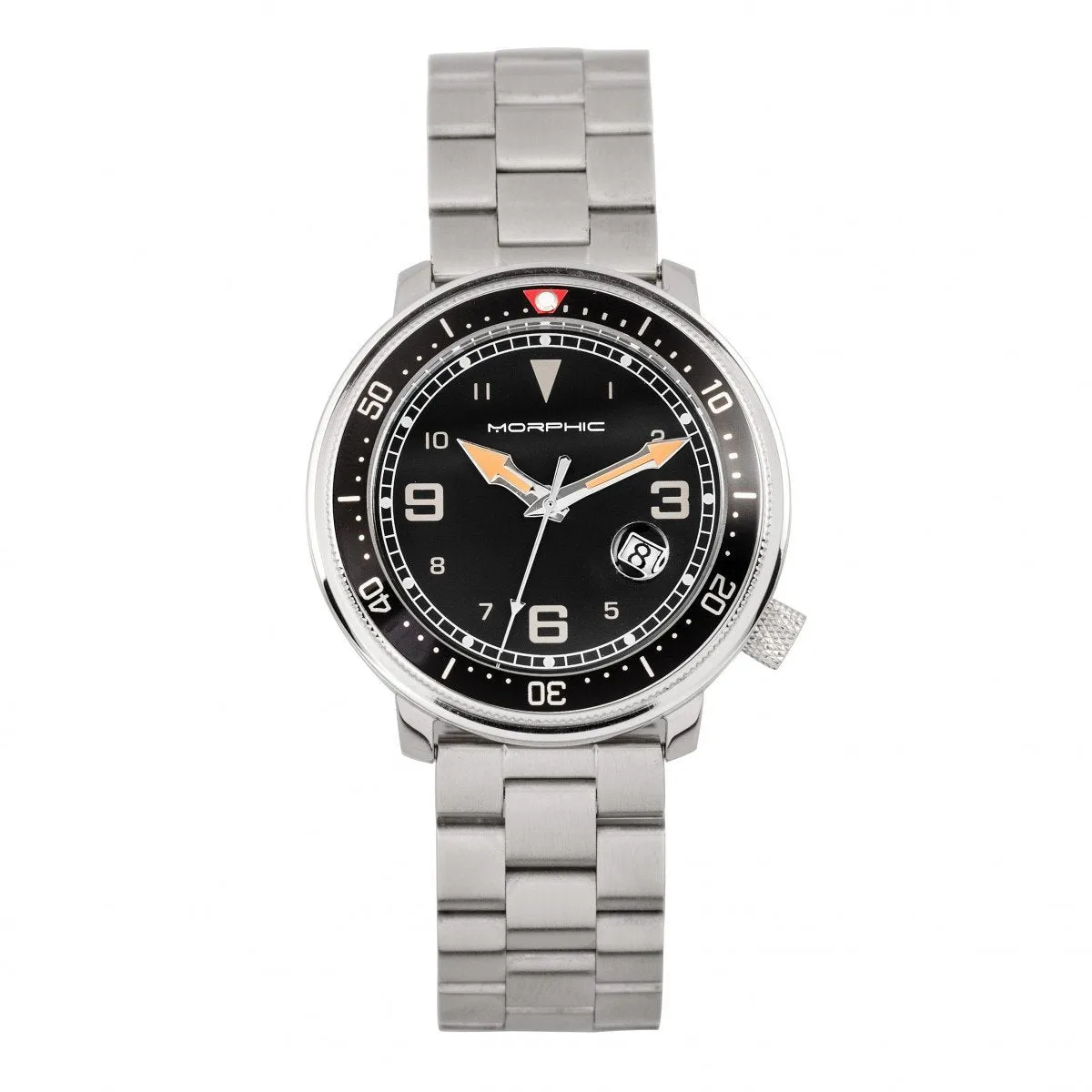 Morphic M74 Series Bracelet Watch w/Magnified Date Display