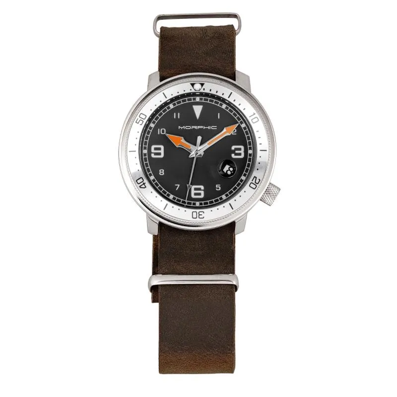 Morphic M74 Series Bracelet Watch w/Magnified Date Display