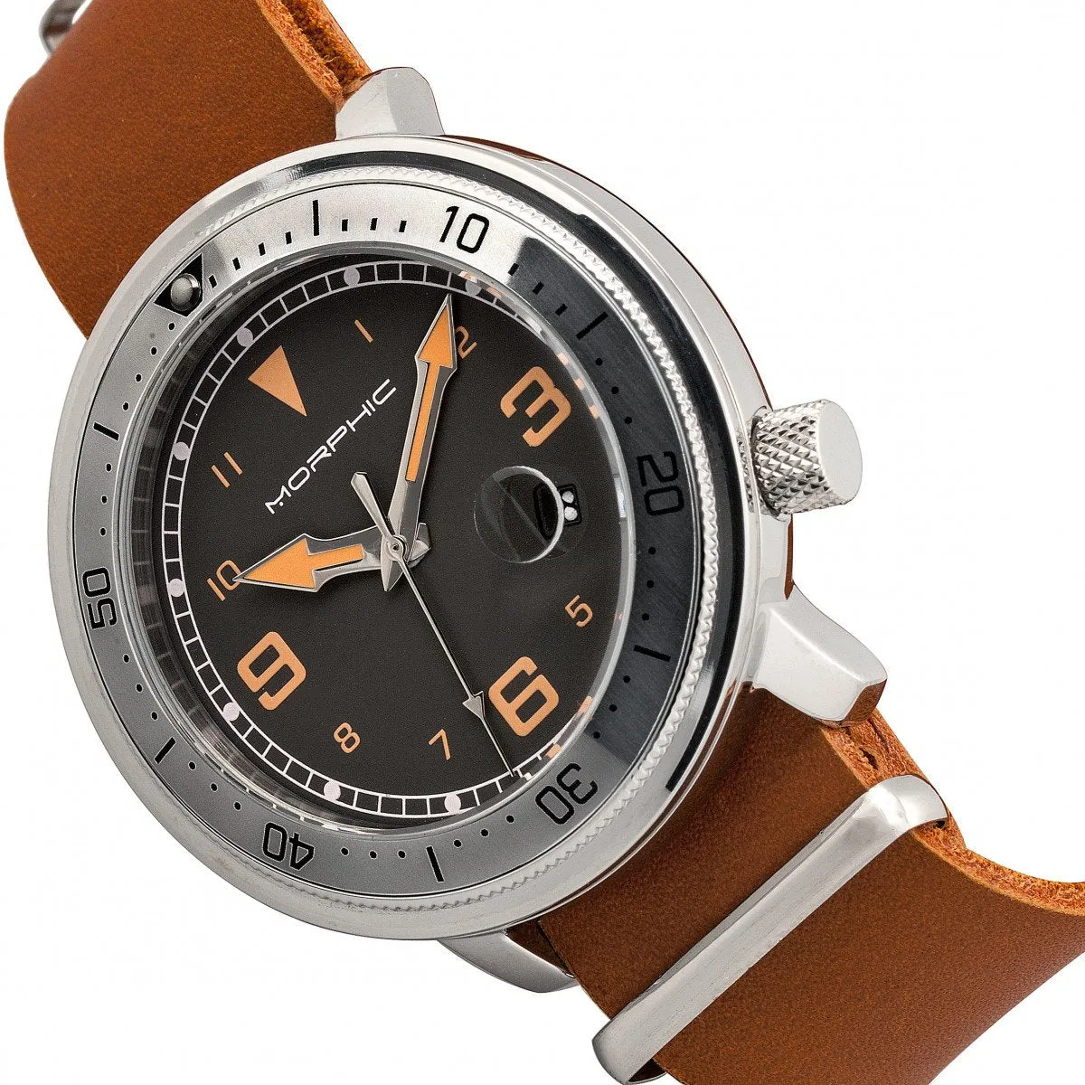 Morphic M74 Series Bracelet Watch w/Magnified Date Display