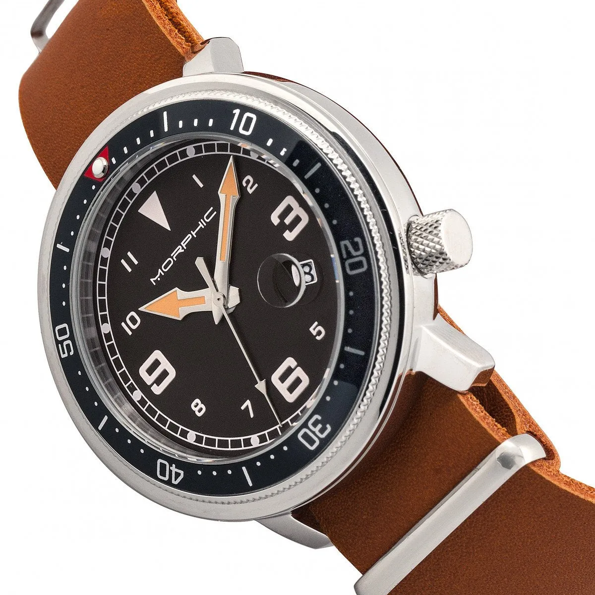 Morphic M74 Series Bracelet Watch w/Magnified Date Display