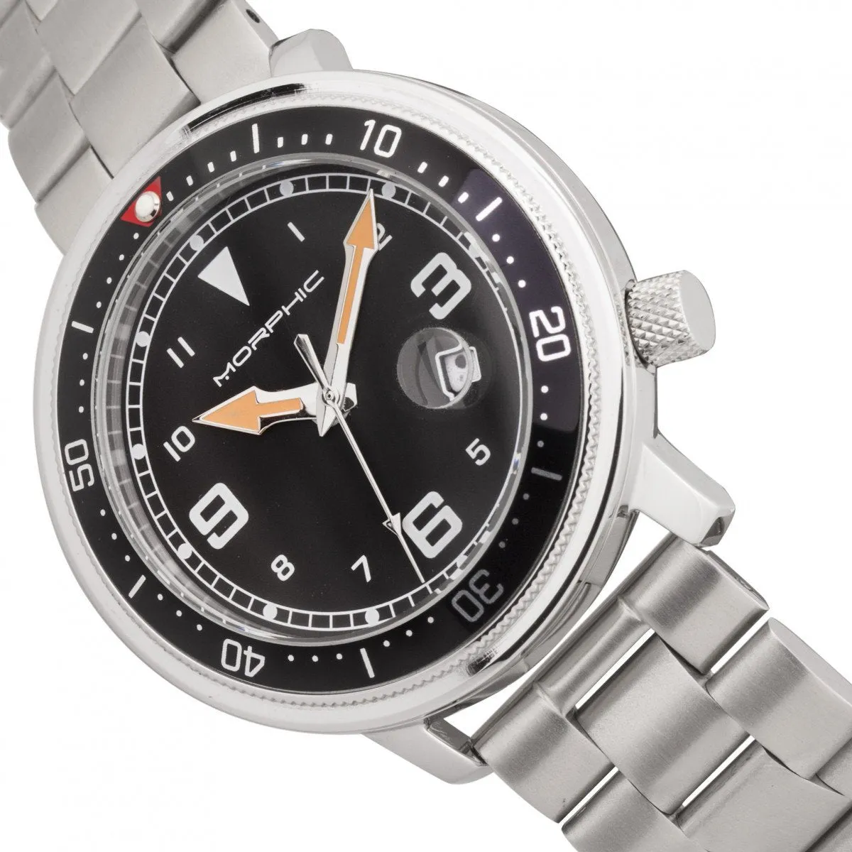 Morphic M74 Series Bracelet Watch w/Magnified Date Display