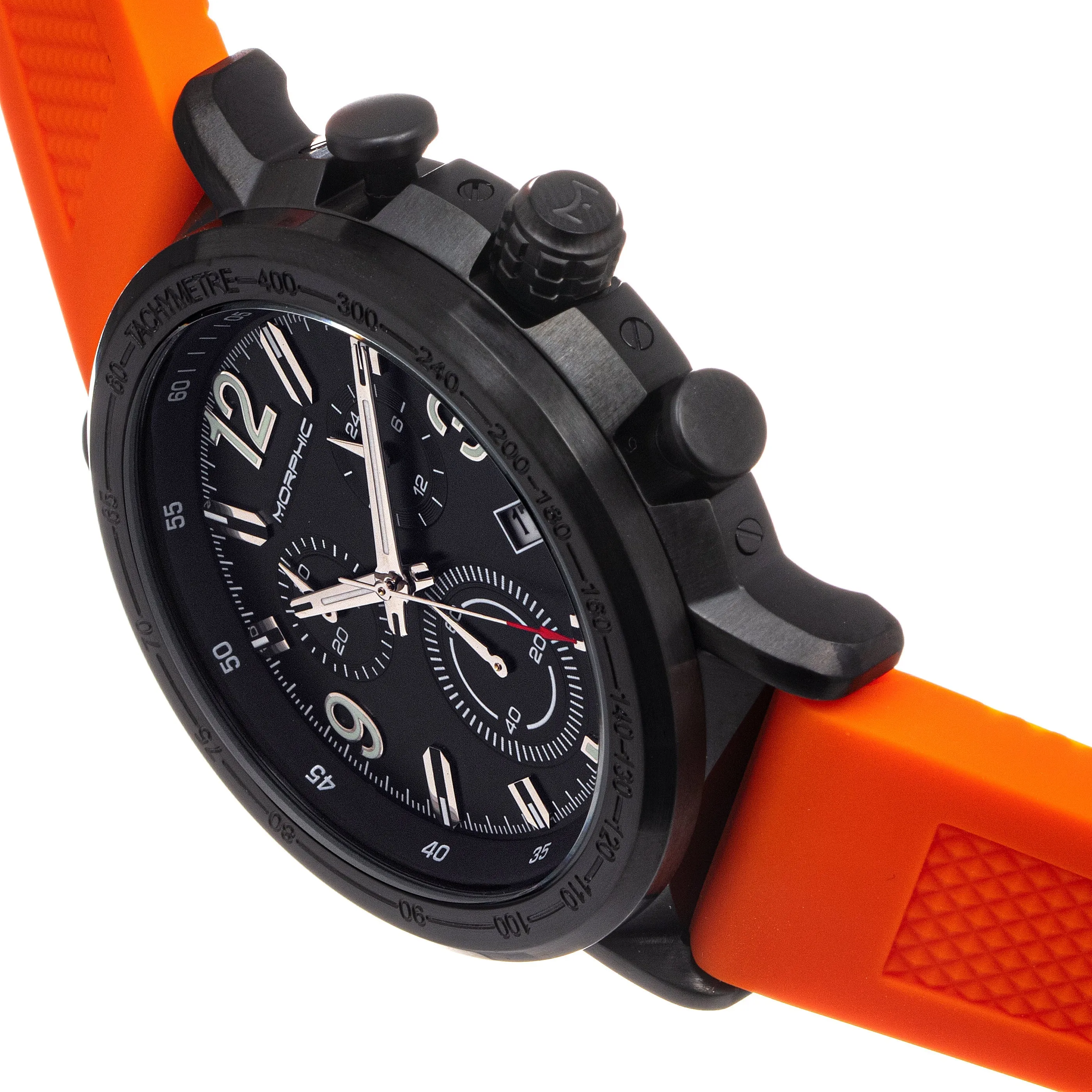 Morphic M93 Series Chronograph Strap Watch w/Date - Orange