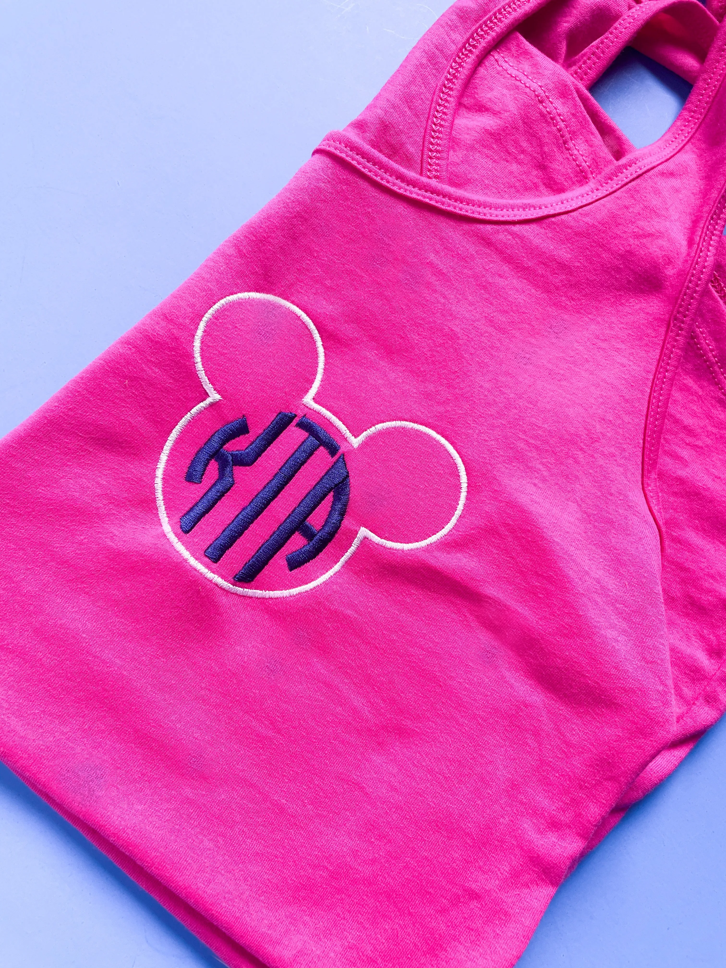 Mouse monogram tank