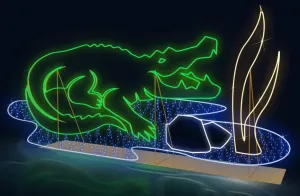 NEON CROCODILE PHOTO OP