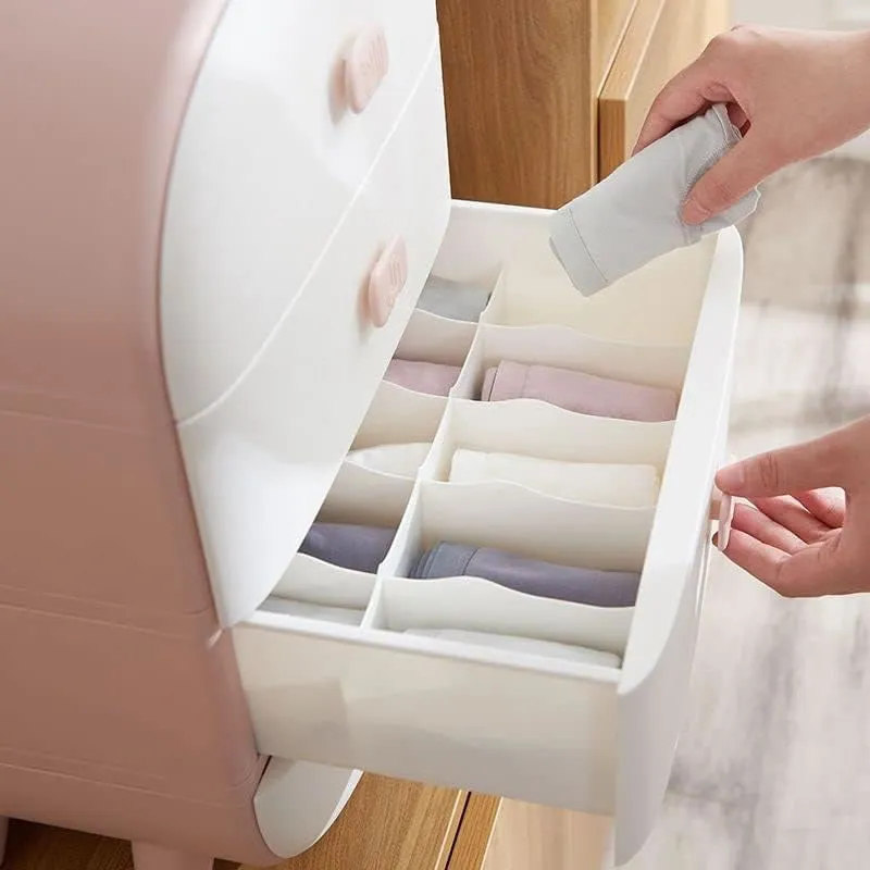 Nordic Style 4-Drawer Multi-Tier Storage Organizer 438780 Pink
