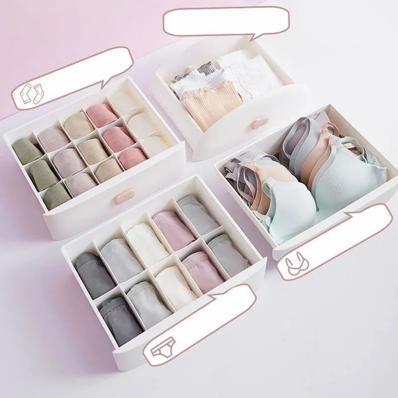 Nordic Style 4-Drawer Multi-Tier Storage Organizer 438780 Pink