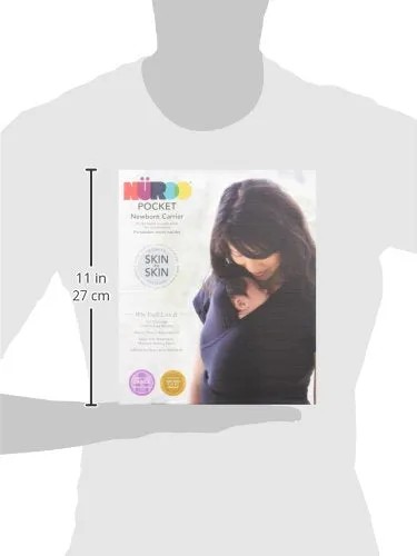 NuRoo Pocket Soft, Breathable, Moisture-Wicking Babywearing Shirt with Full Coverage and Mobility for Moms Practicing Skin-to-Skin Contact XS/S