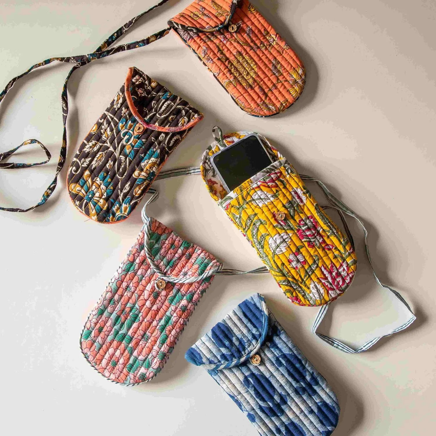 Orange Spring Phone Sling