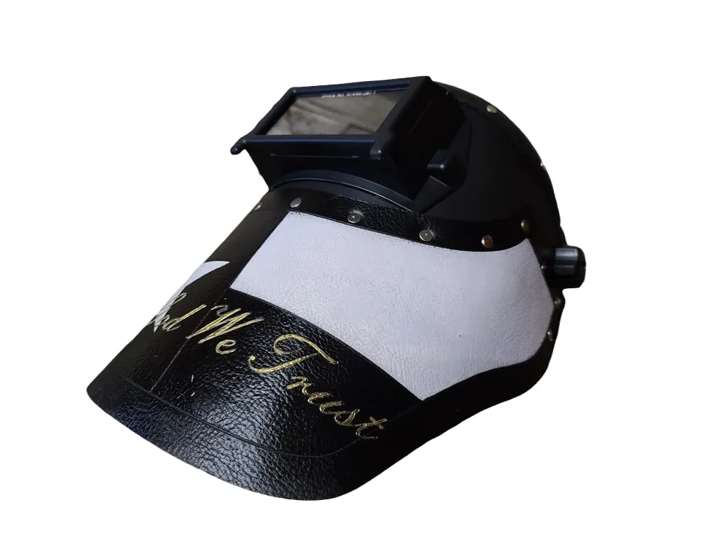 Outlaw Leather - Welding Hood - Texas "In god we trust"