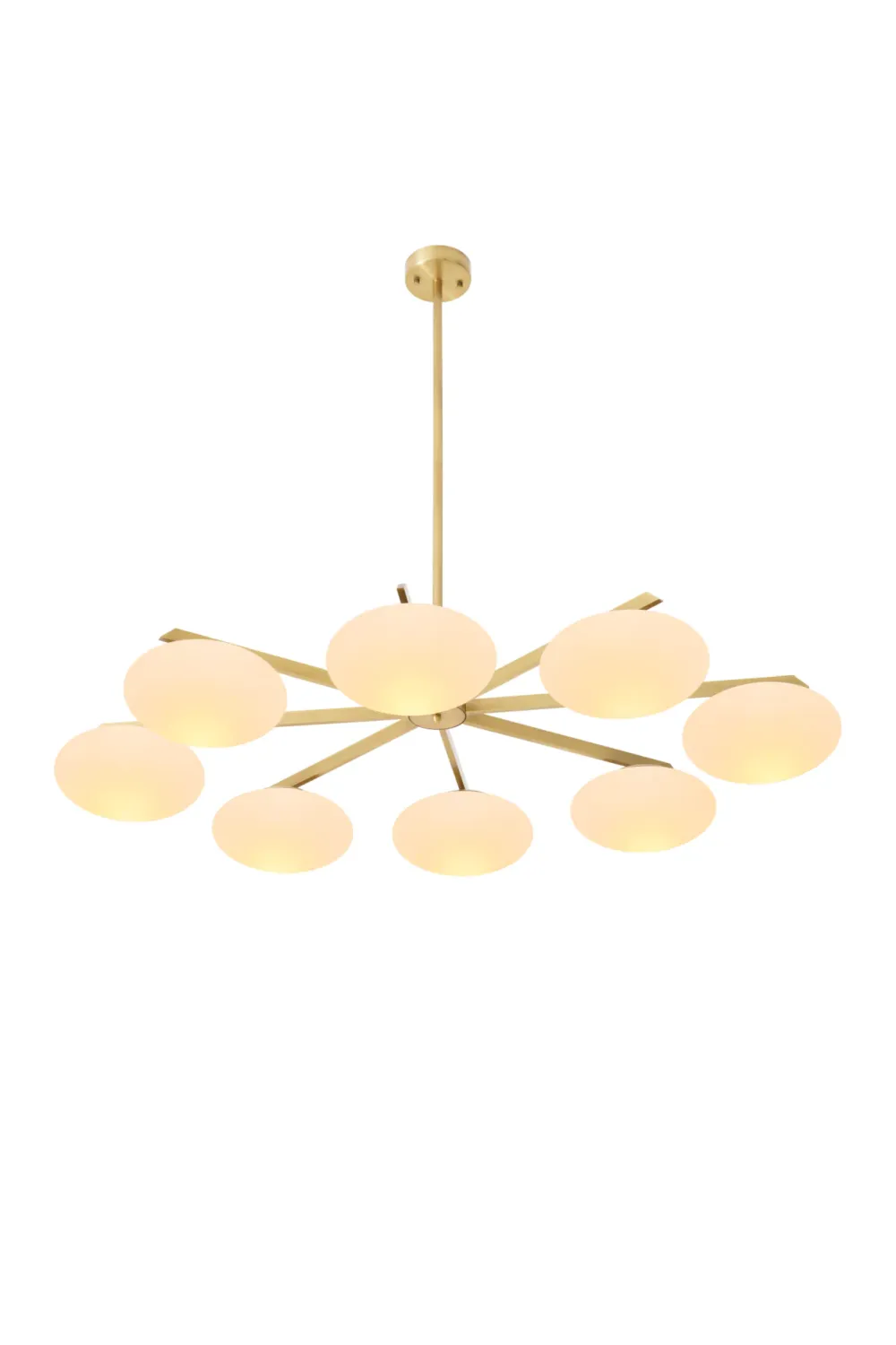 Oval White Glass Chandelier | Eichholtz Evergreen