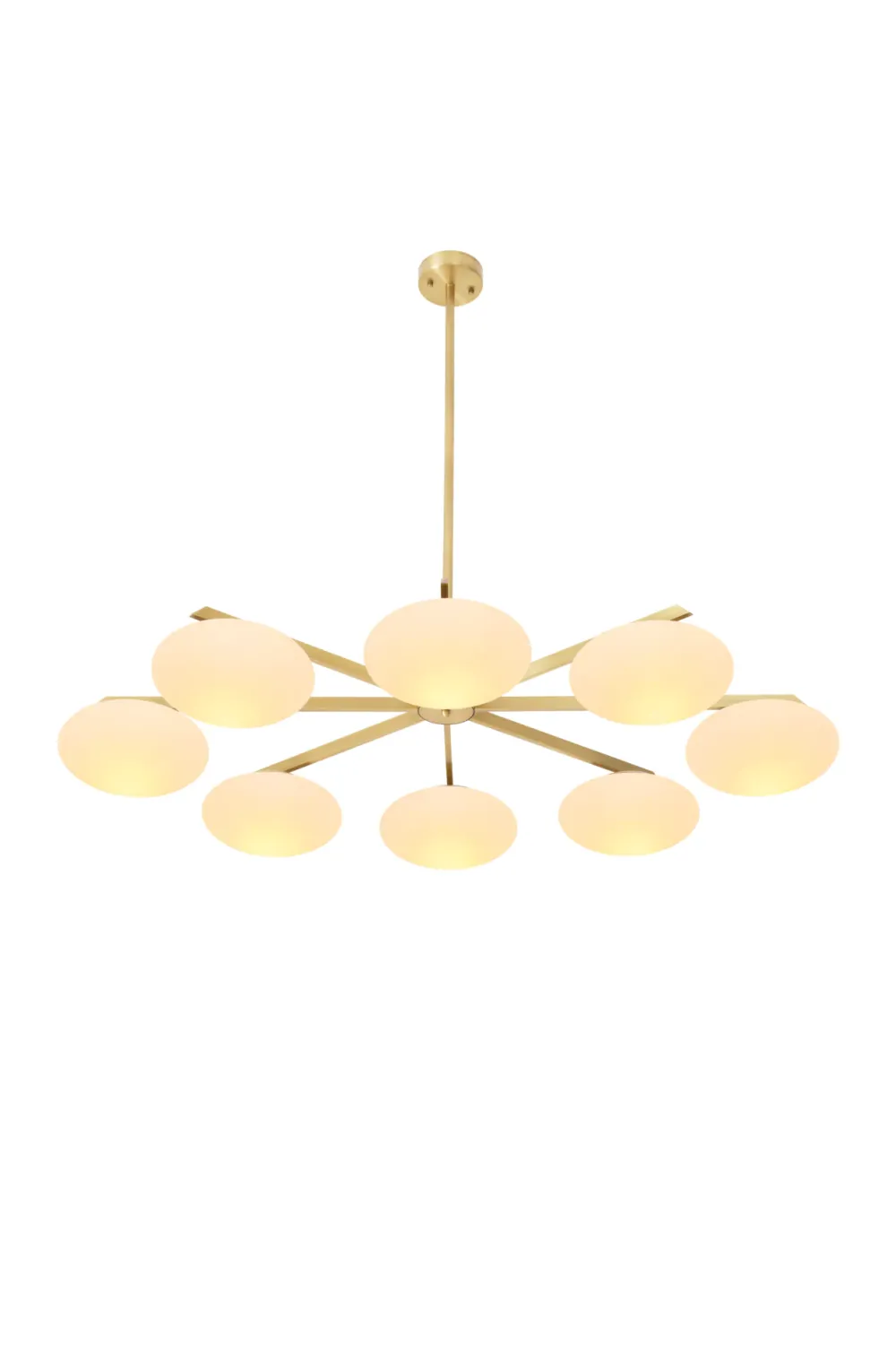 Oval White Glass Chandelier | Eichholtz Evergreen