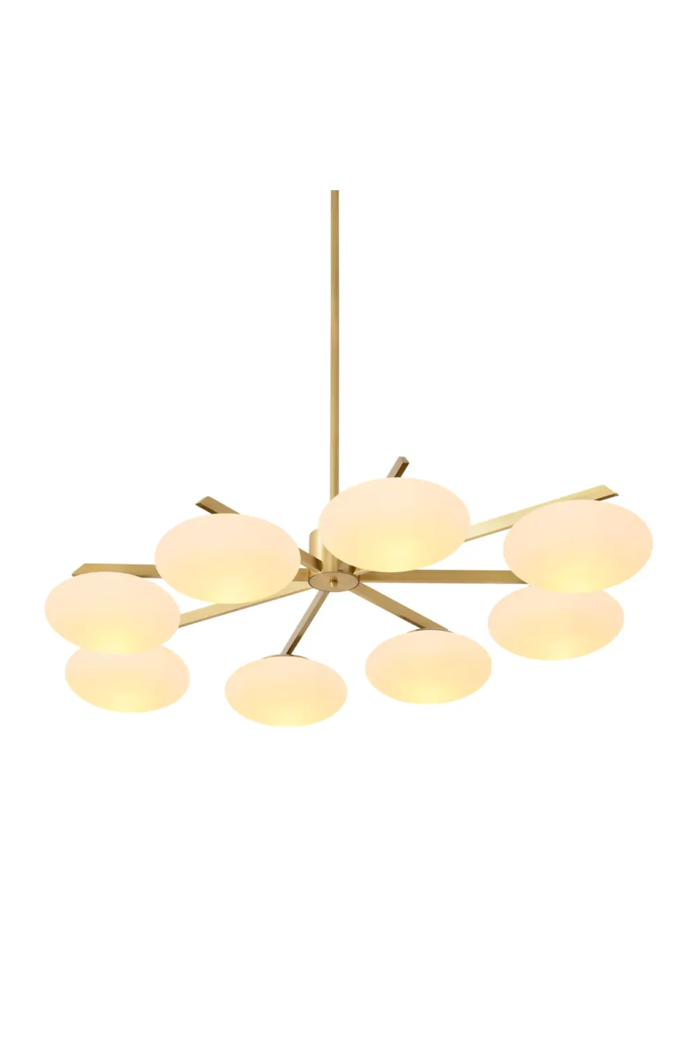 Oval White Glass Chandelier | Eichholtz Evergreen