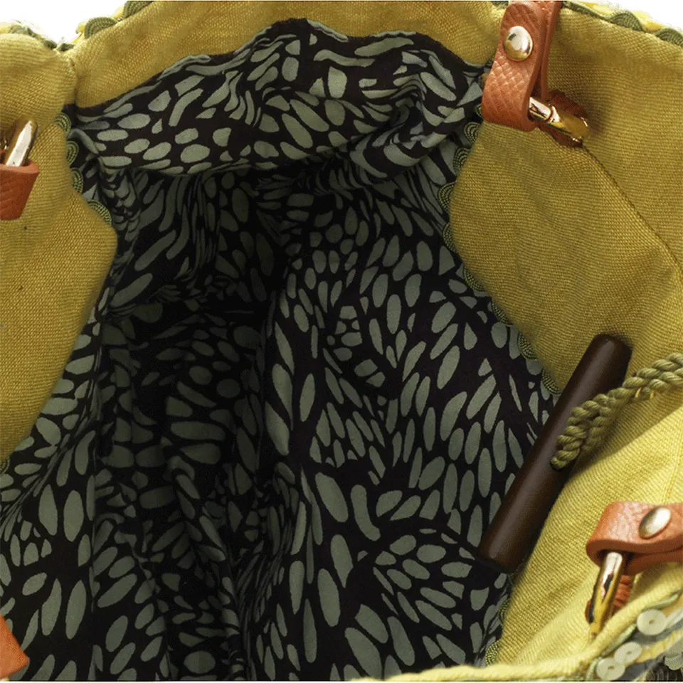 Paeonia Embroidered Bag