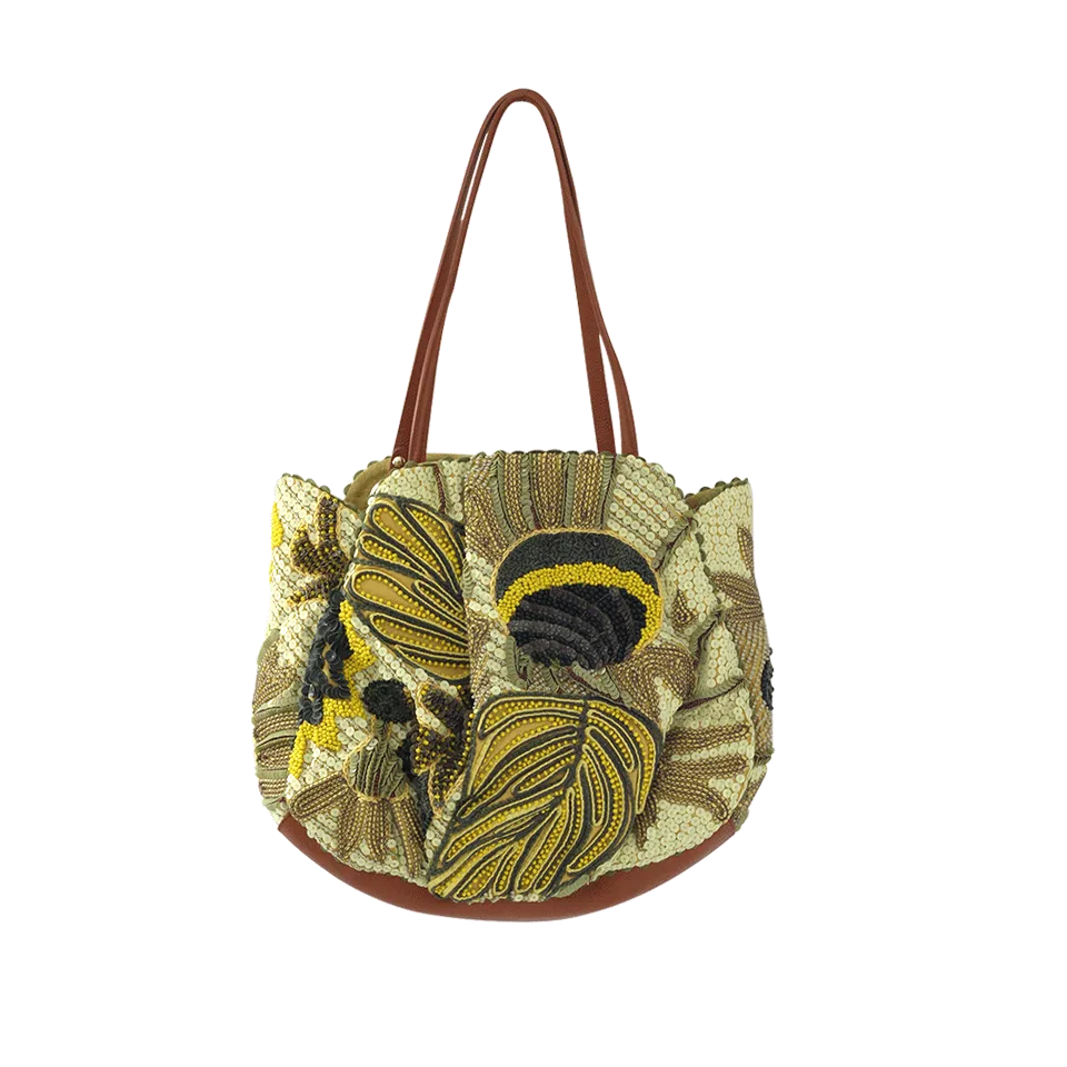 Paeonia Embroidered Bag