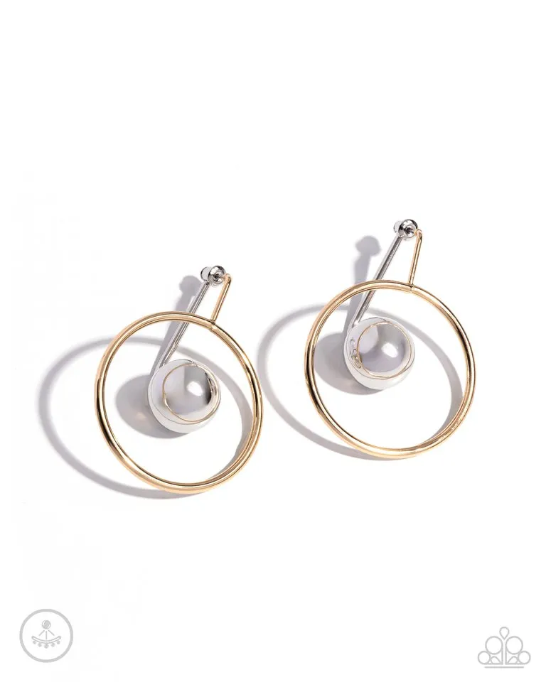 Paparazzi Earring ~ Boldly Balanced - Multi