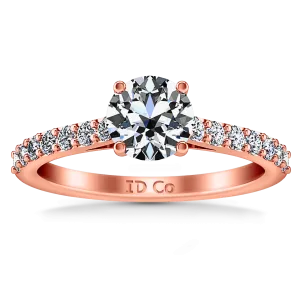 Pave Engagement Ring Harmoney 14K Rose Gold