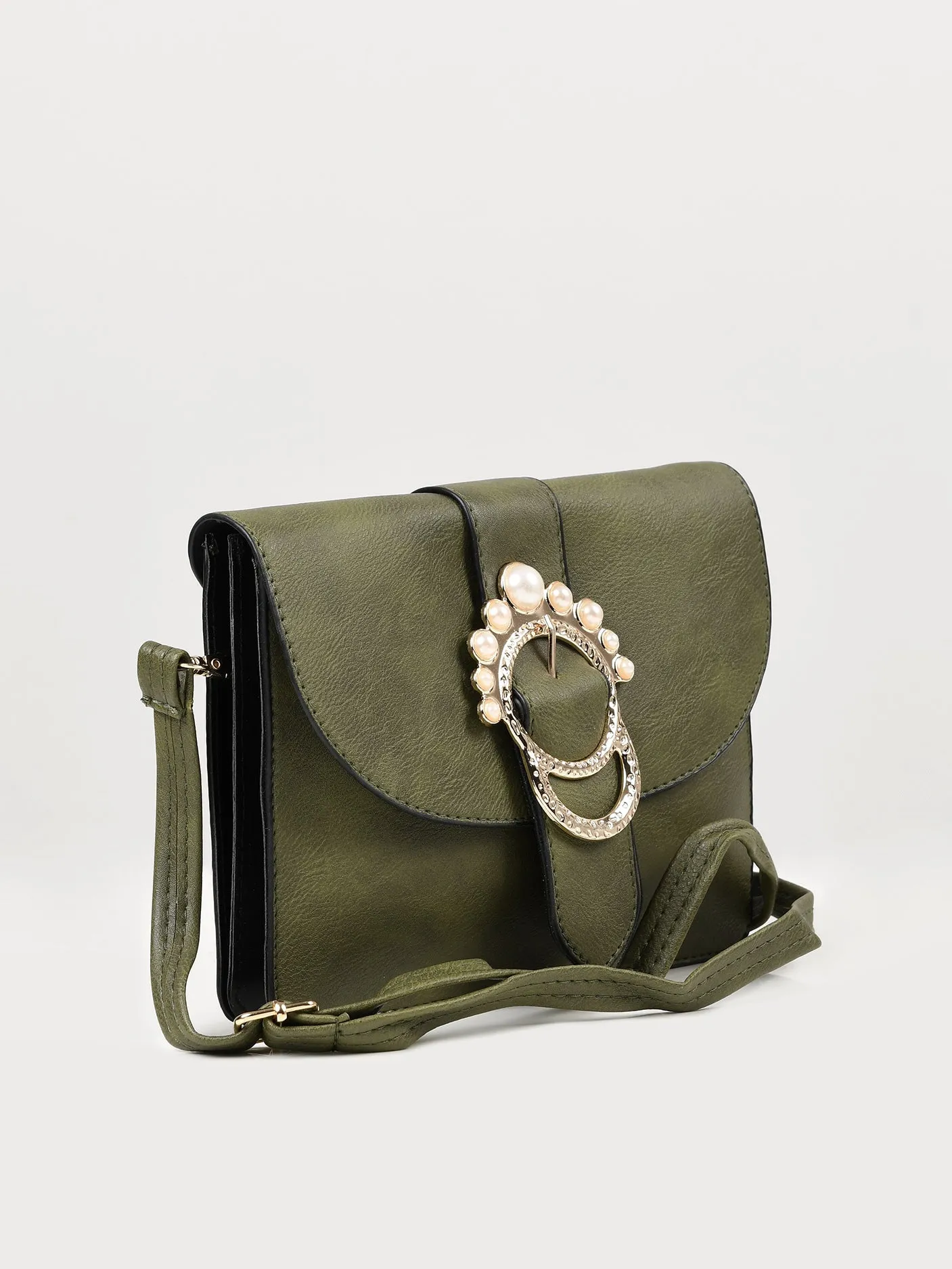Pearl Buckled Bag