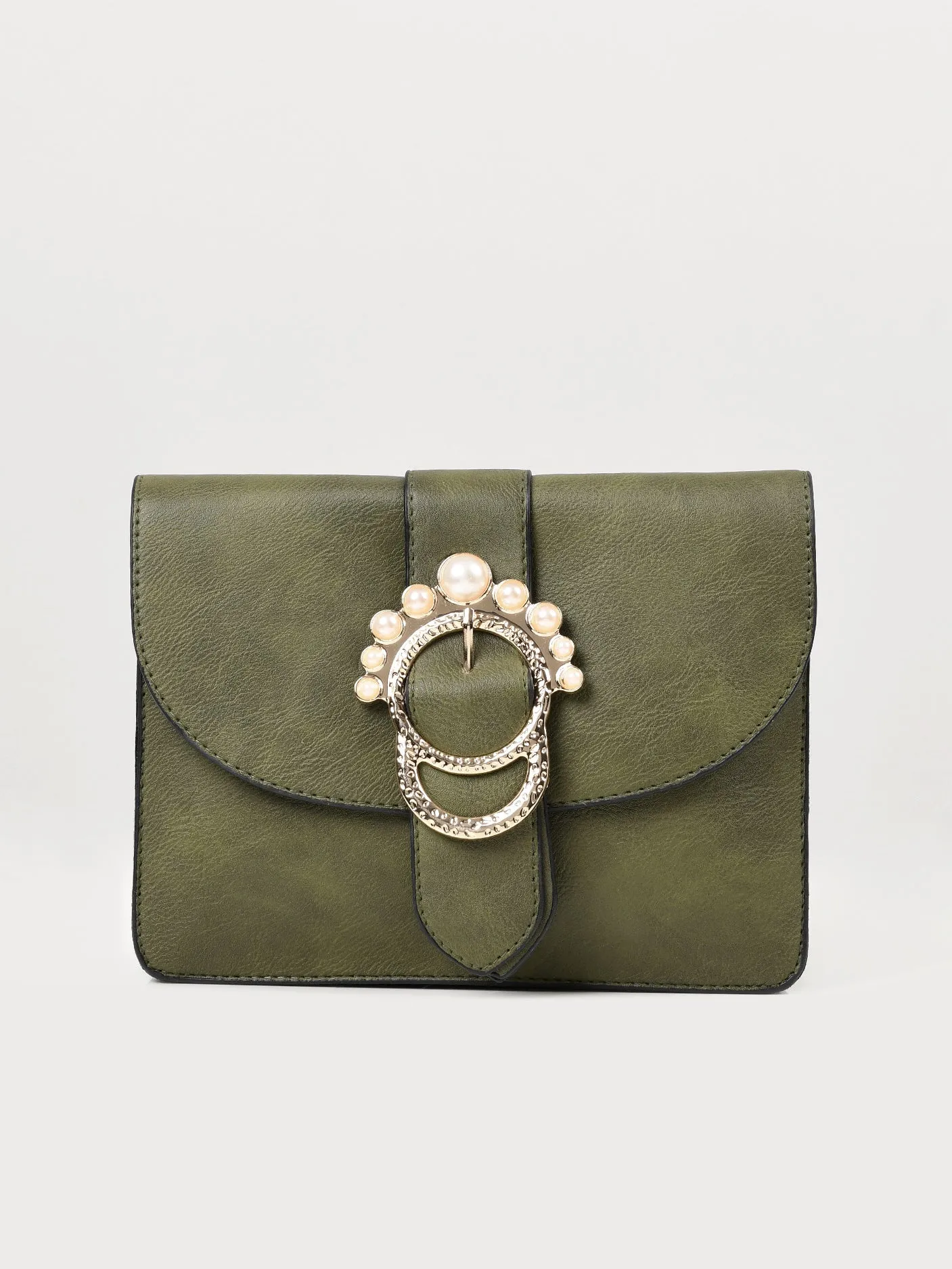 Pearl Buckled Bag
