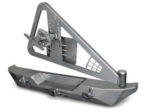POISON SPYDER RockBrawler II Rear Bumper with Tire Carrier - Bare for 07-18 Jeep Wrangler JK & JK Unlimited