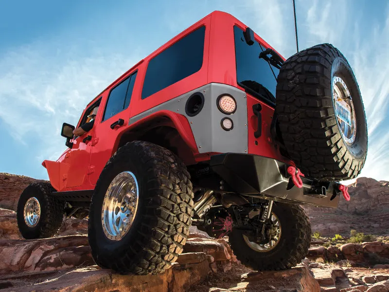 POISON SPYDER RockBrawler II Rear Bumper with Tire Carrier - Bare for 07-18 Jeep Wrangler JK & JK Unlimited