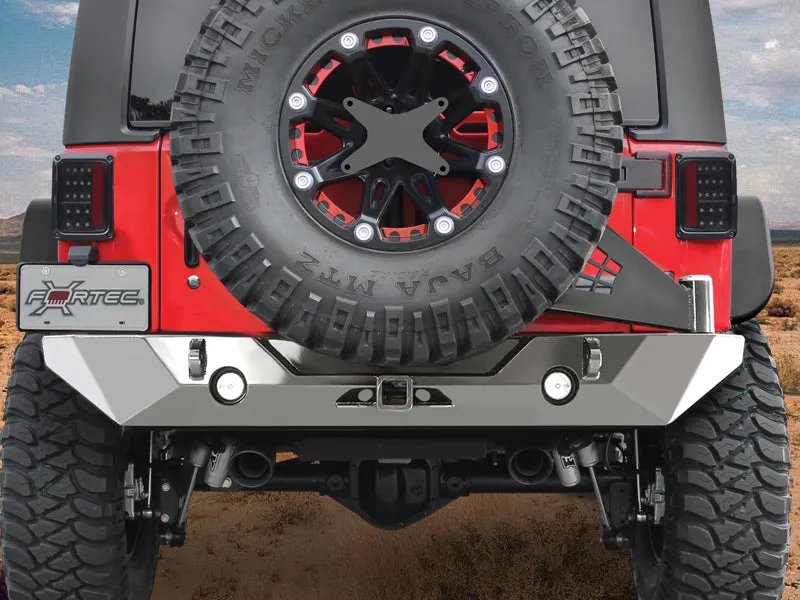 POISON SPYDER RockBrawler II Rear Bumper with Tire Carrier - Bare for 07-18 Jeep Wrangler JK & JK Unlimited