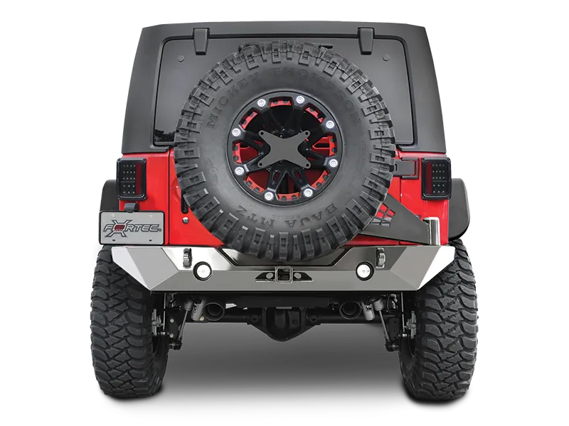 POISON SPYDER RockBrawler II Rear Bumper with Tire Carrier - Bare for 07-18 Jeep Wrangler JK & JK Unlimited