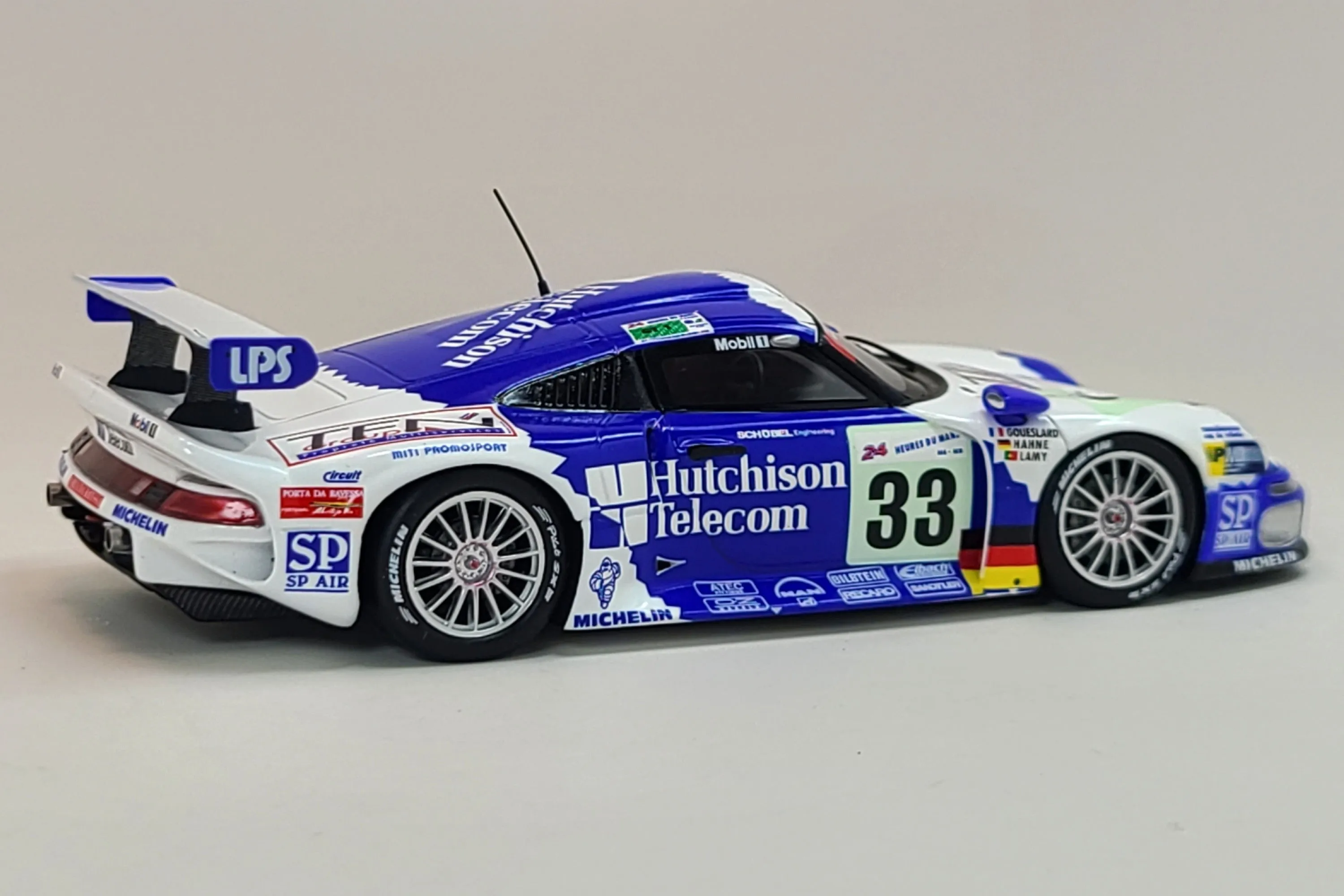 Porsche 911 GT1 (Schubel Engineering, 5th Place 1997 Le Mans) - 1:43 Scale Model Car by Spark