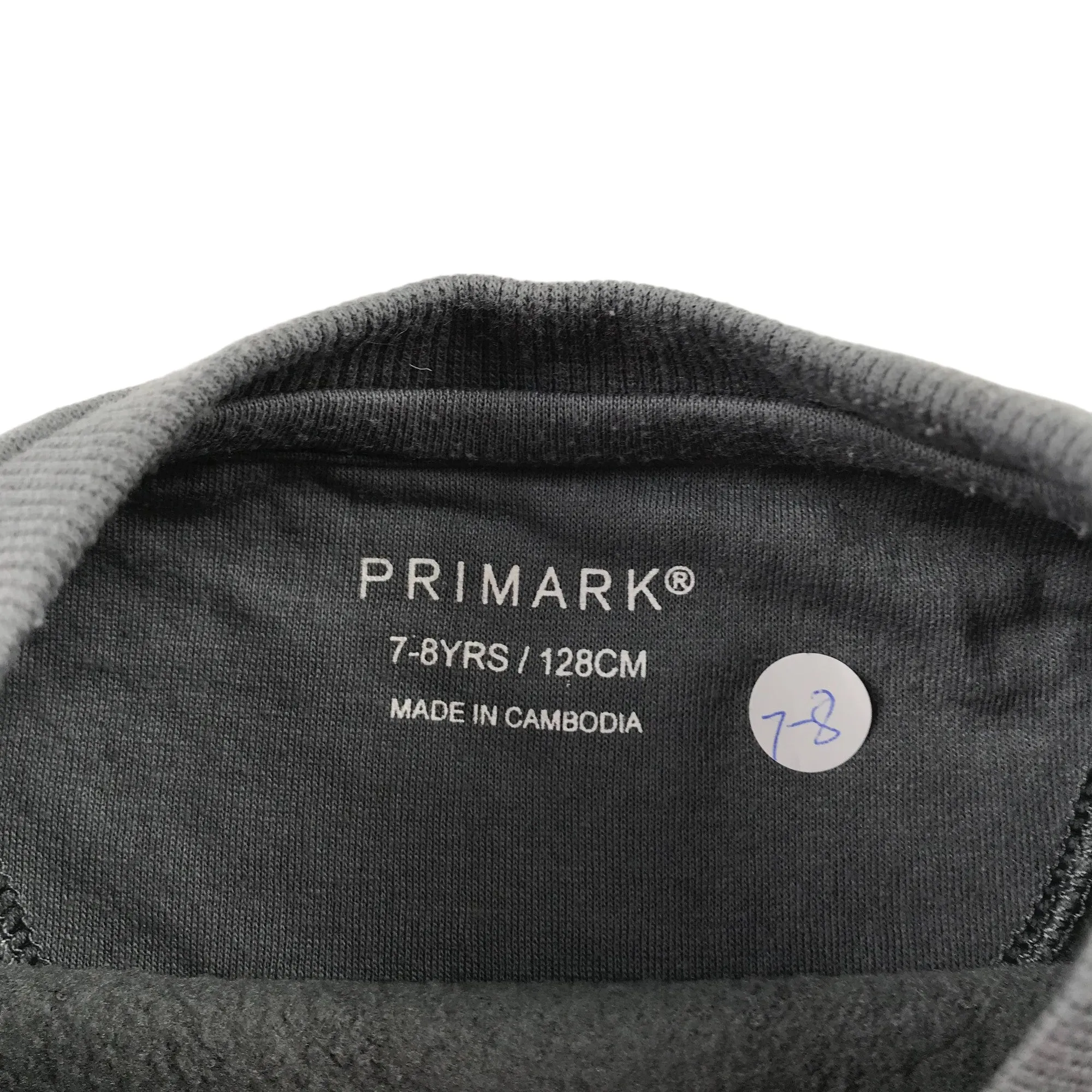 Primark sweater 7-8 years grey snake graphic print