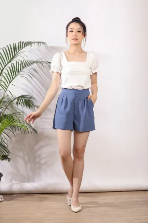 Pyala Shorts in Slate Blue