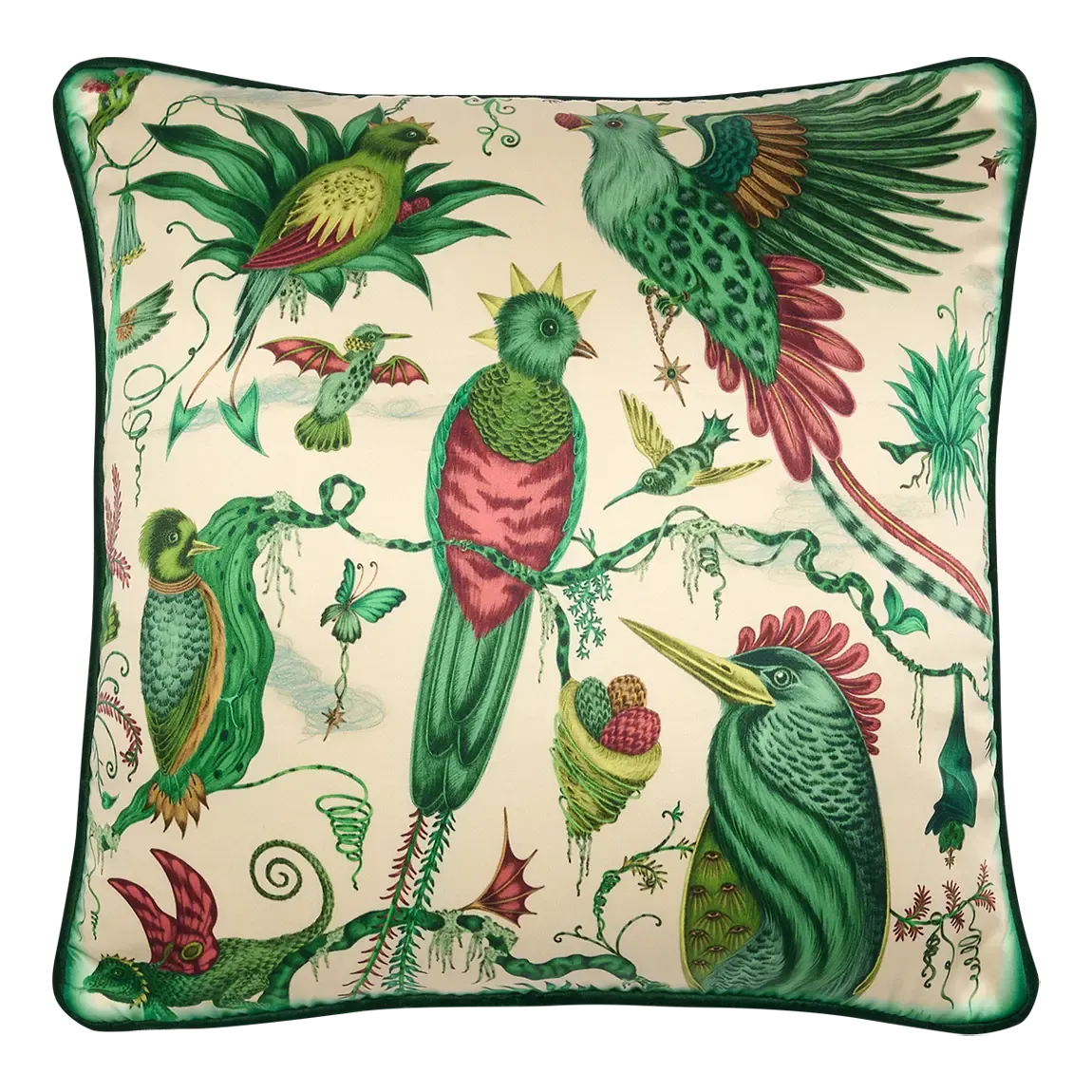 Quetzal Silk Cushion