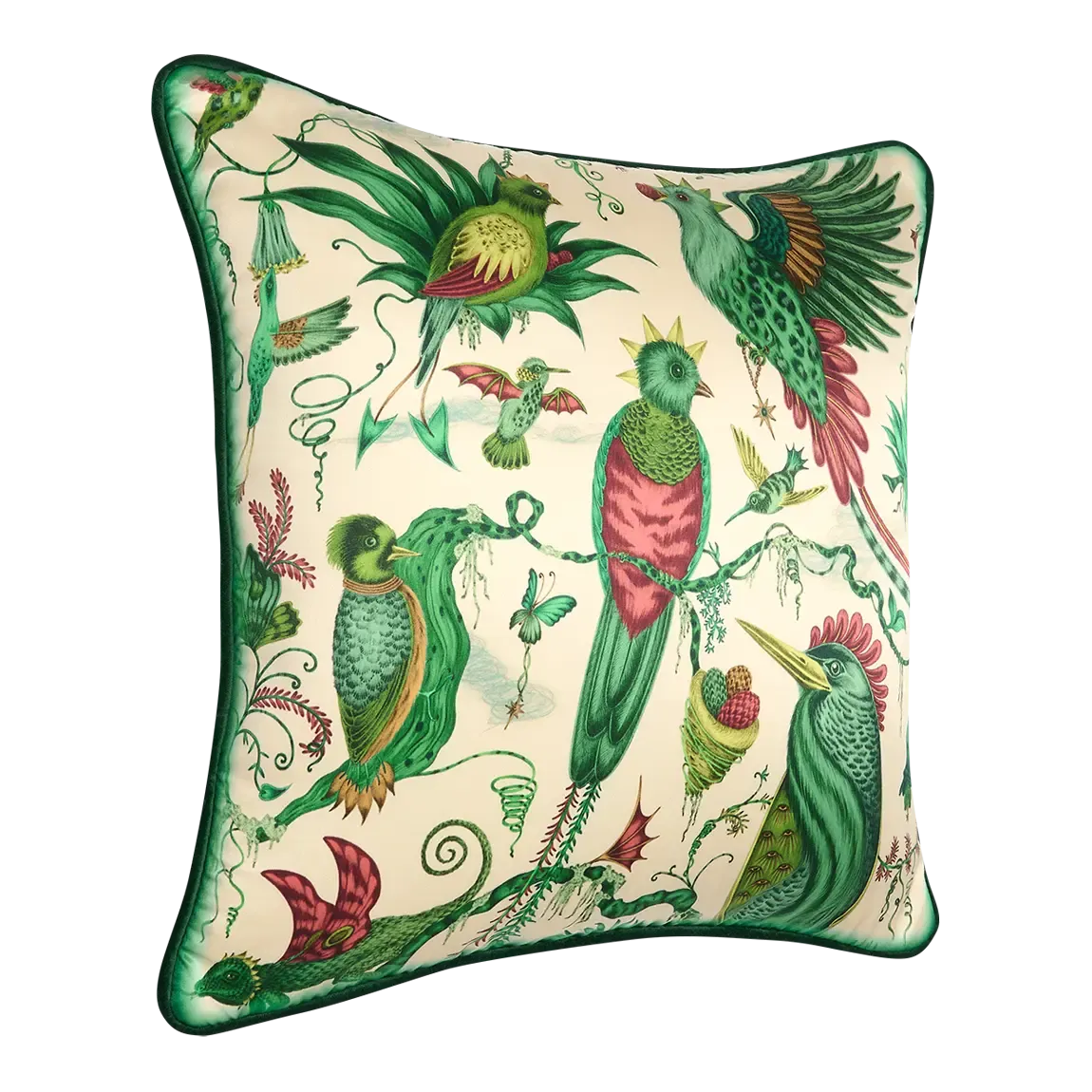 Quetzal Silk Cushion