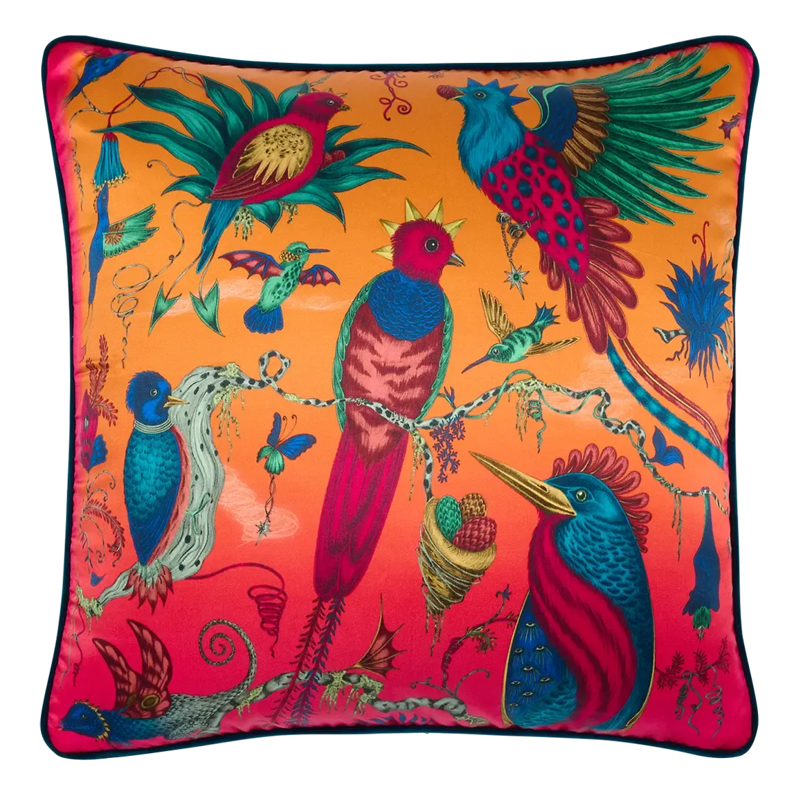 Quetzal Silk Cushion