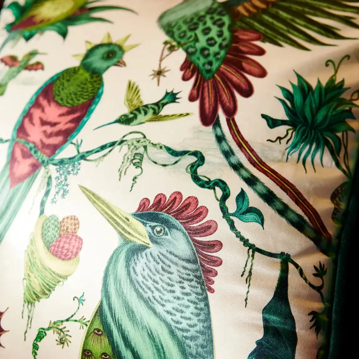 Quetzal Silk Cushion