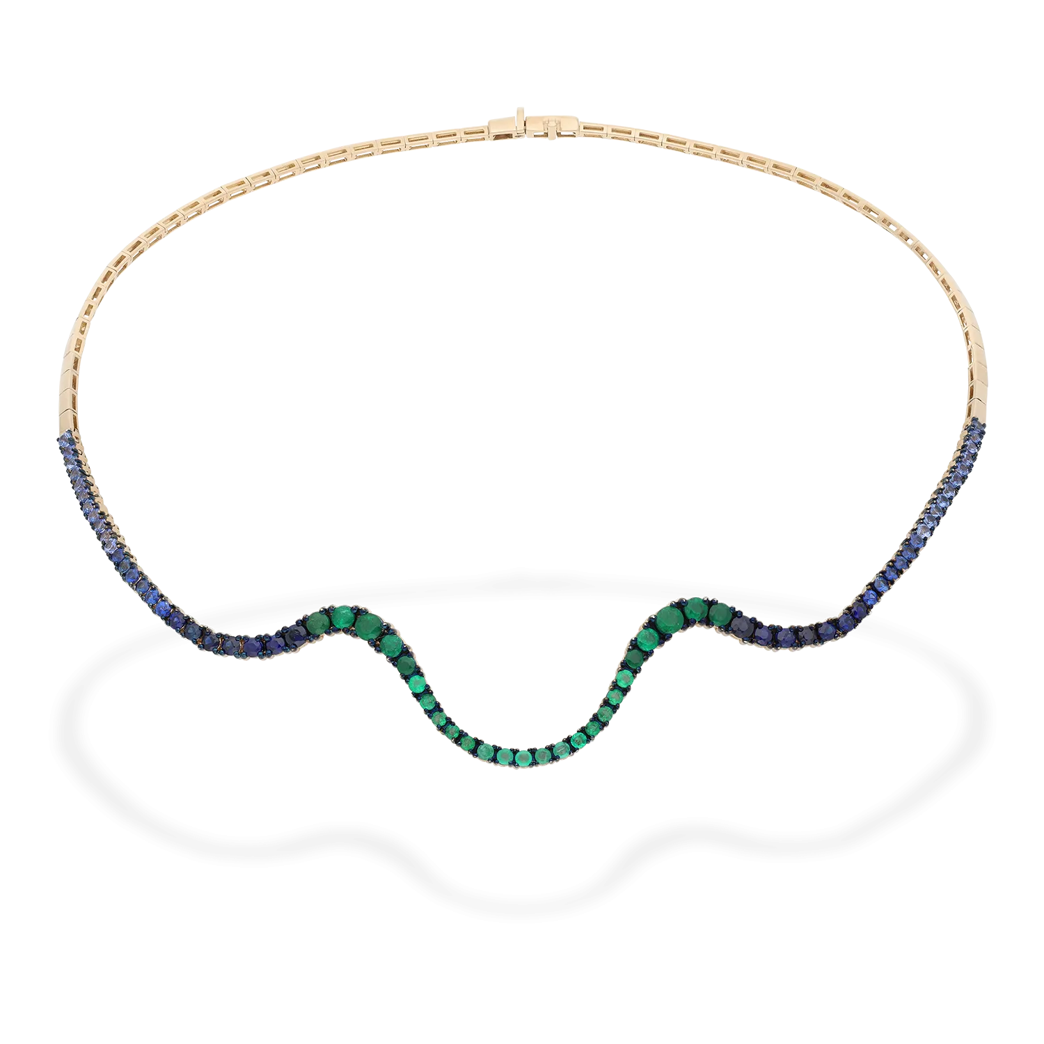 Radiant Choker | Half emeralds and sapphires