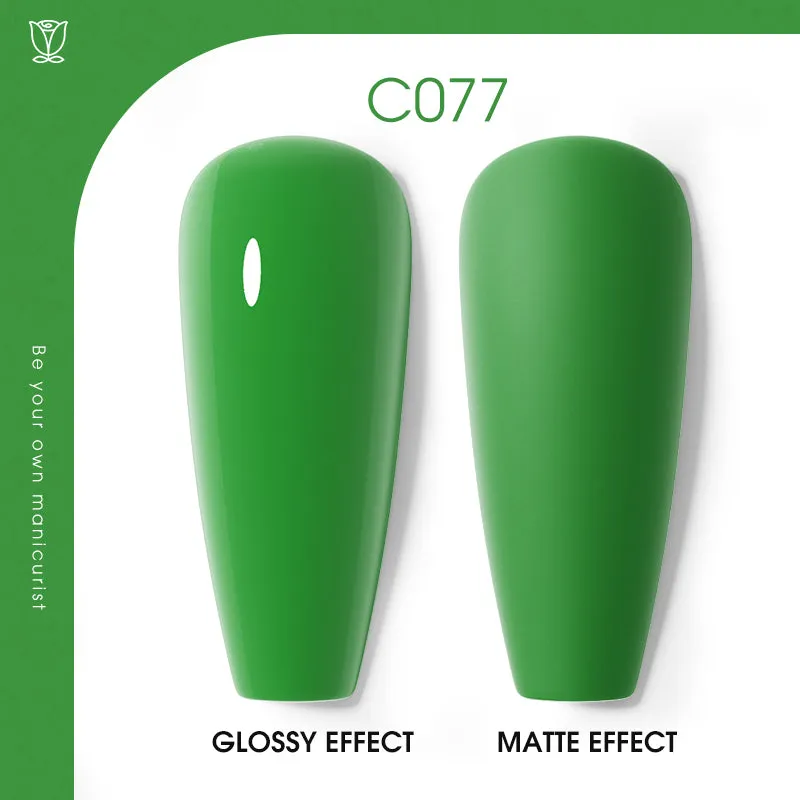 ROSALIND 10colors Green Series Soak Off Nail Gel Bright For Nail Art Design LED/UV Lamp RA