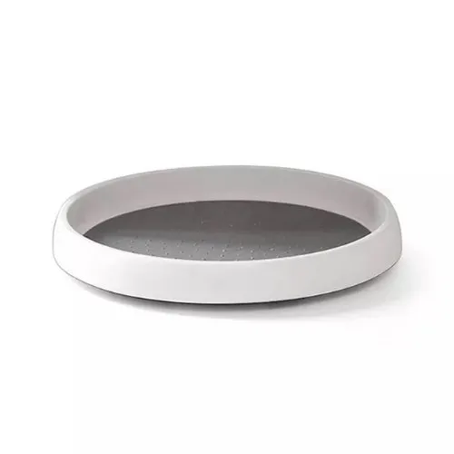 Rotating Spice Storage Organizer, Non-Slip Rack Tray