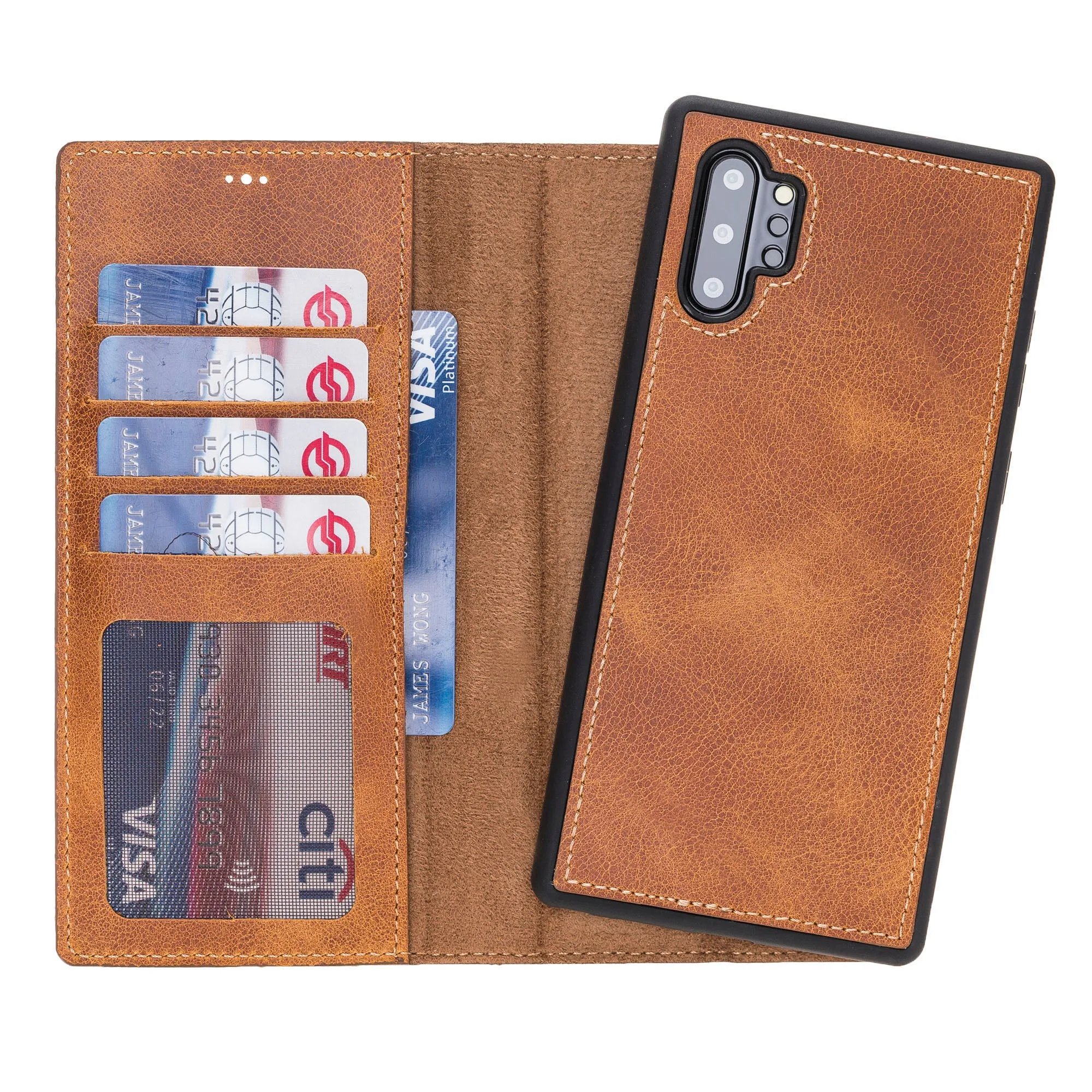 Samsung Galaxy Note 10 Plus Magnetic Detachable Leather Wallet Case