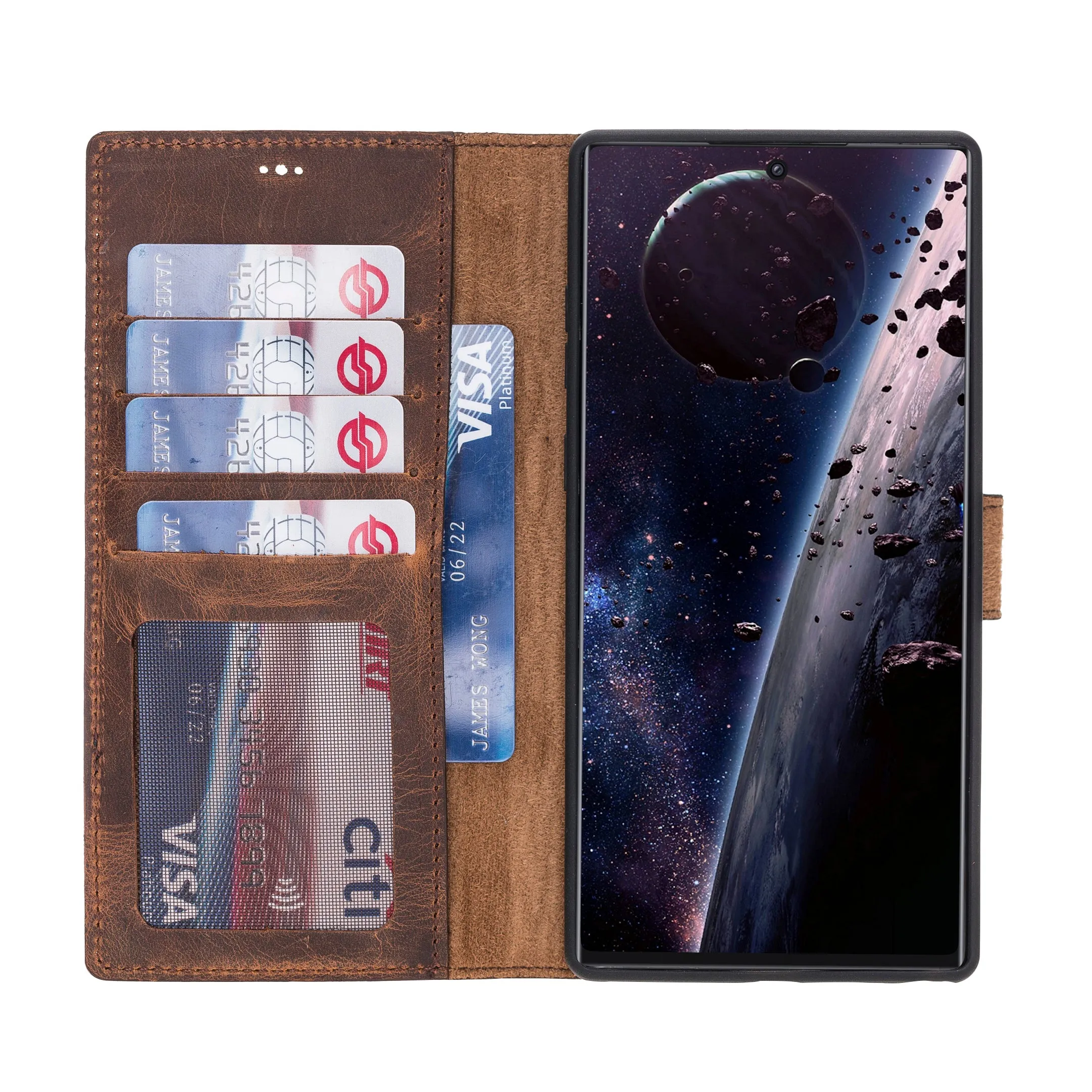 Samsung Galaxy Note 10 Plus Magnetic Detachable Leather Wallet Case