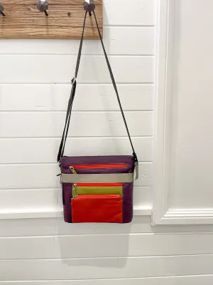 Sandra Orange Multi Shoulder Bag