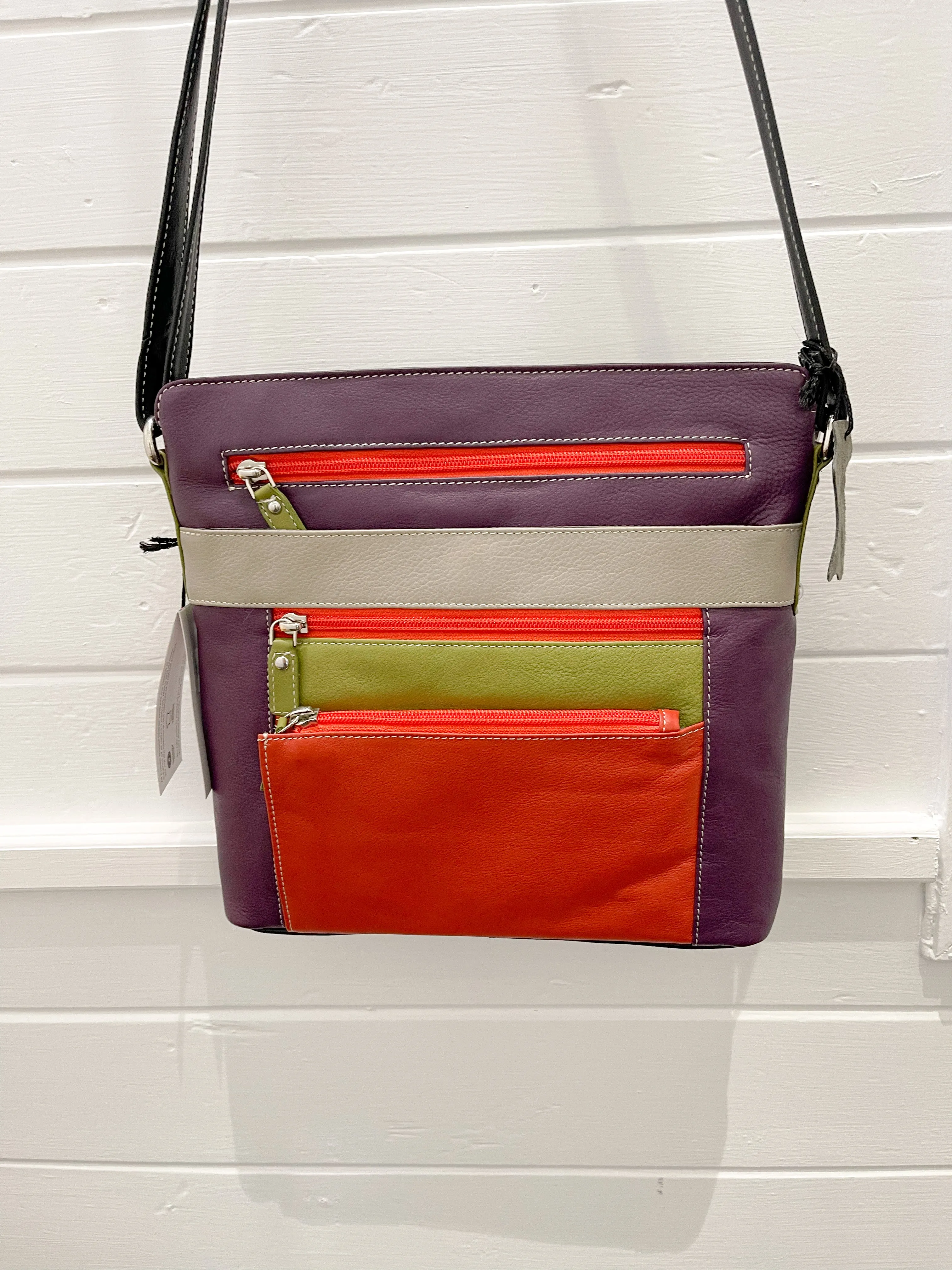Sandra Orange Multi Shoulder Bag
