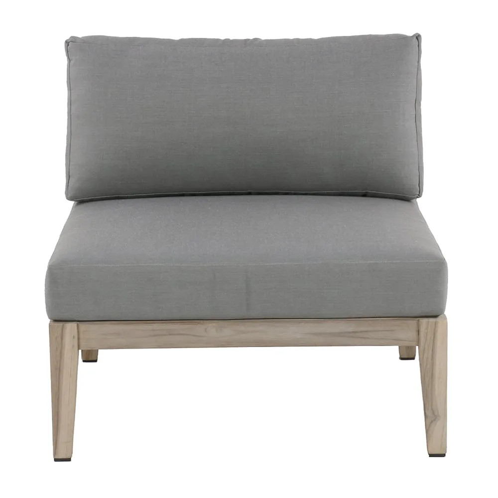 Scott Outdoor Rope and Reclaimed Teak Centre Sectional (Camel)